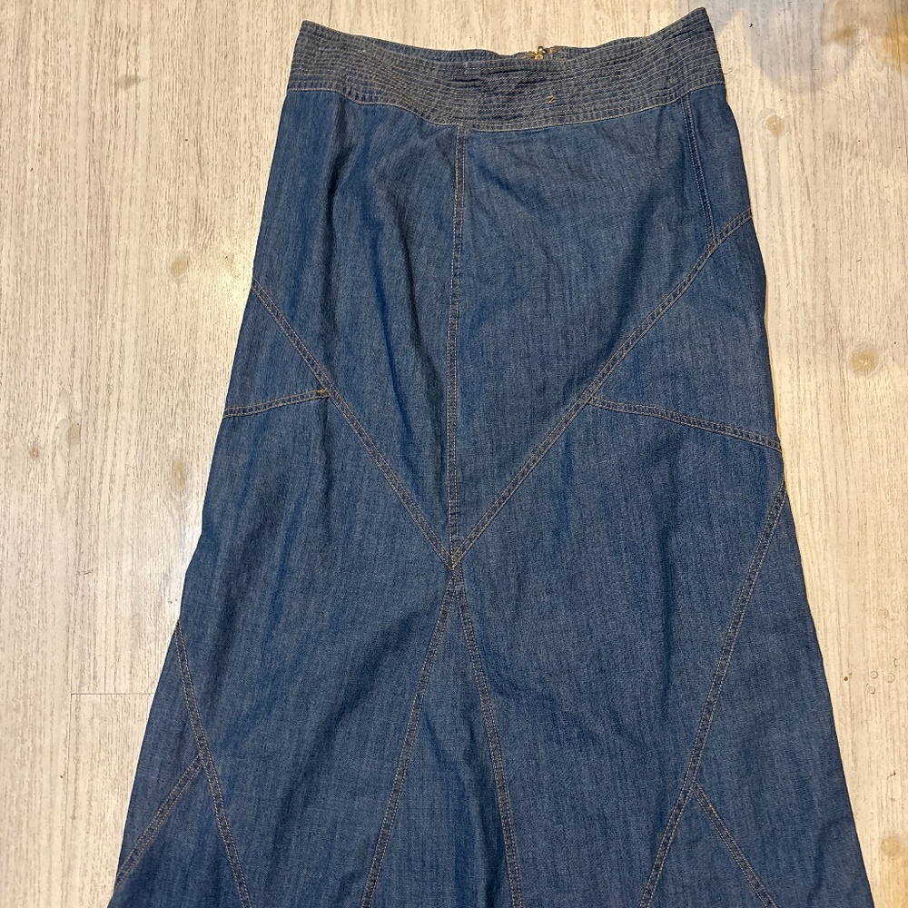 Eeskme women’s maxi denim skirt